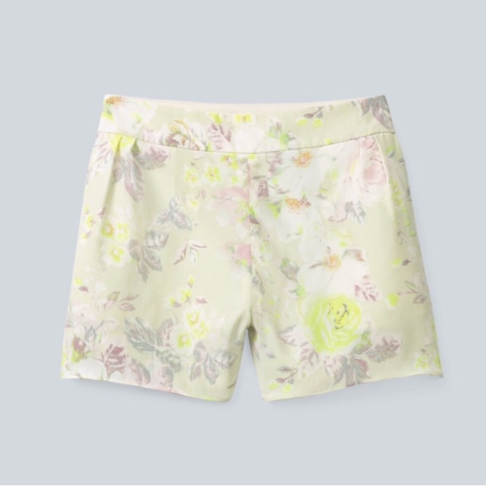 Wilfred 100% Silk Floral Shorts Size 00